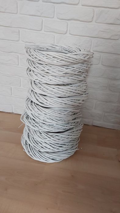 Kółka wiklinowe białe 40cm