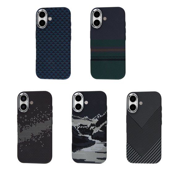 Карбоновий чохол на iphone 16/ 17 MagSafe Fibra. Чехол айфон 16/ 17