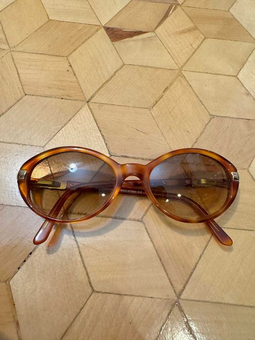 Okulary vintage YVES SAINT LAURENT YSL Brown Gold Sunglasses  display picture 2