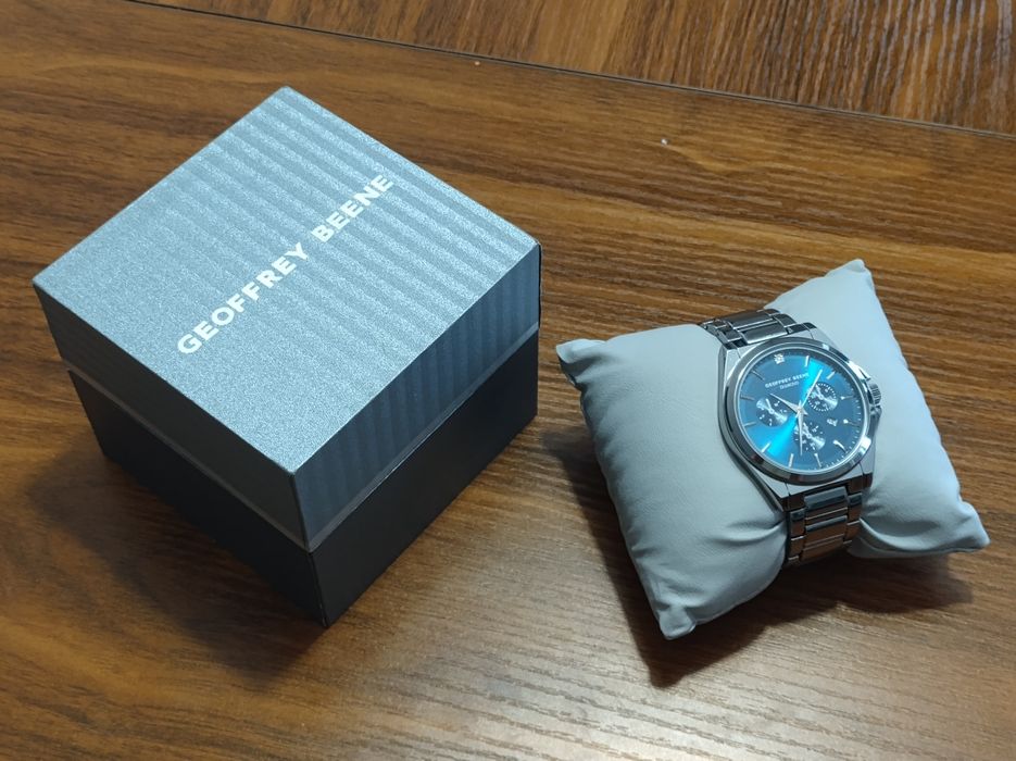 Zegarek Geoffrey Benne Jasnoniebieski Diamond