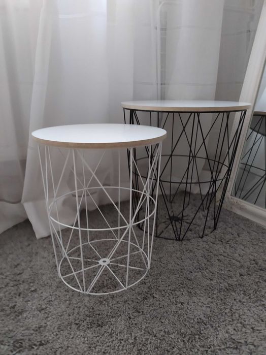 Столик-корзинка  приліжковий, кавовий, журнальний кошик для зберігання