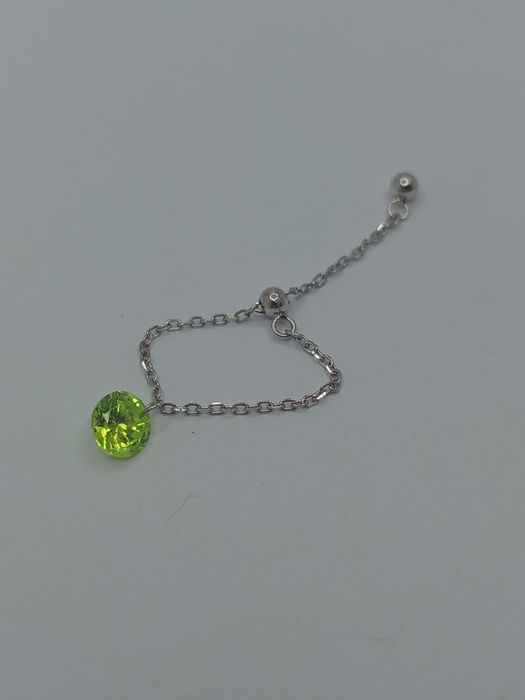 Nowy pierścionek łańcuszek regulowany • srebro 925