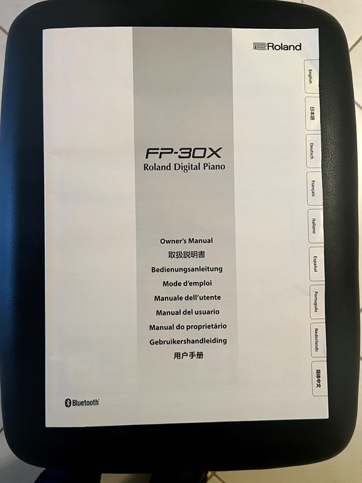 Roland FP-30X Preto | Como Novo | Suporte + Banco Incluídos
