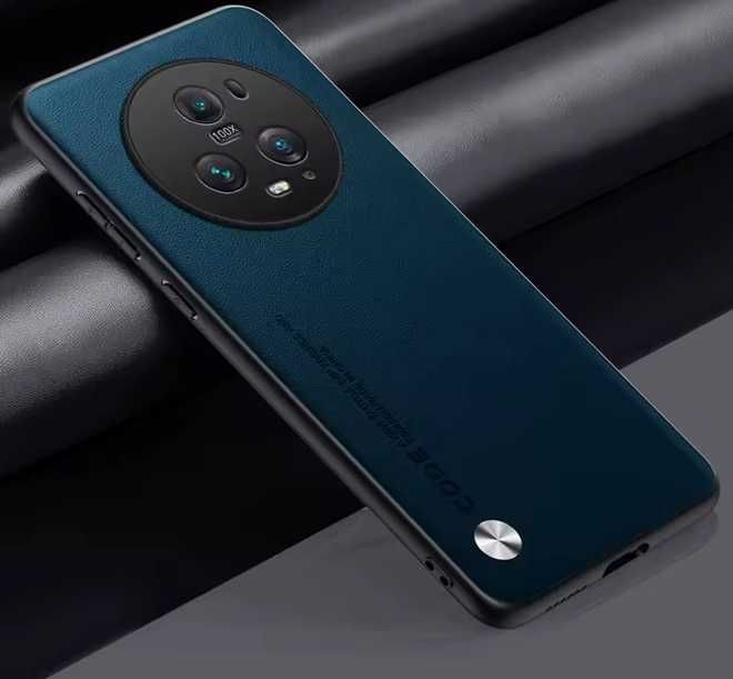 Capa Luxo PU Leather Honor Magic 5 Pro – Magnética Anti-Choque