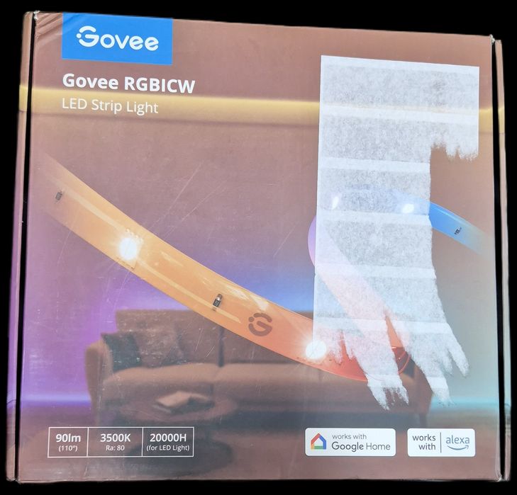 Розумна світлодіодна LED стрічка 20 (2x10) метрів Govee RGBICW LED Str