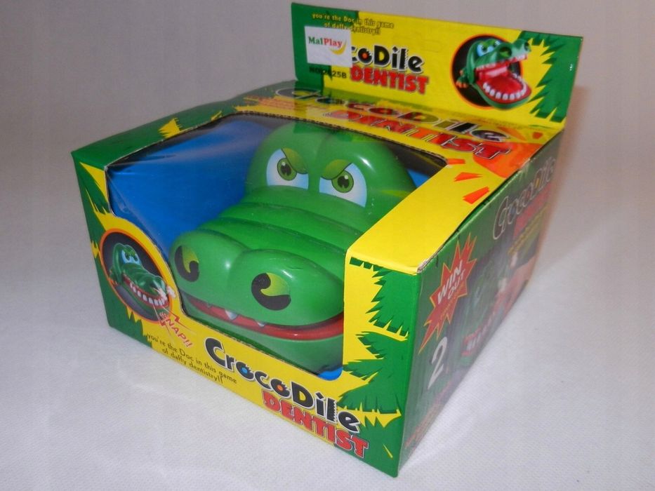 krokodyl - wilk u dentysty gra interaktywna naciśnij ząb