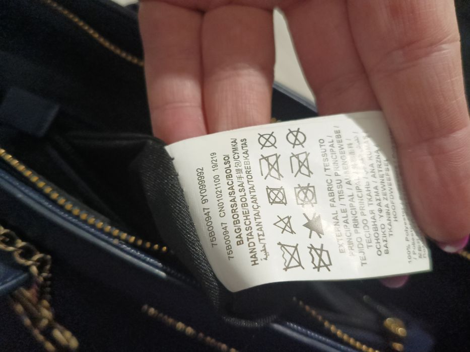 Torebka granatowa Trussardi Jeans