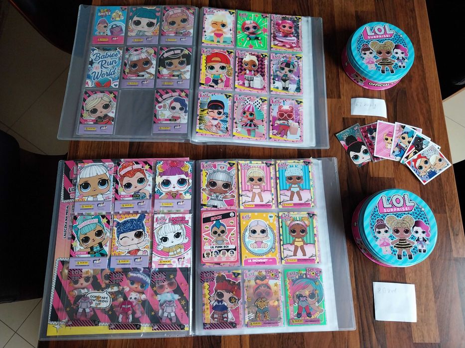 Karty Panini LOL Surprise kolekcja karty albumy puszki