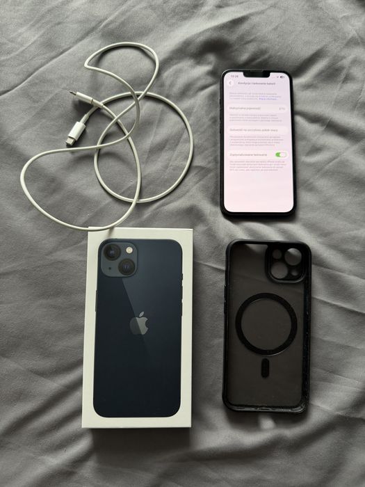 iPhone 13 128GB Midnight | 87% baterii | Pudełko | Bardzo ładny