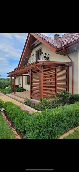 Zadaszenie tarasu wiata pergola ruchome deseczki taras altana