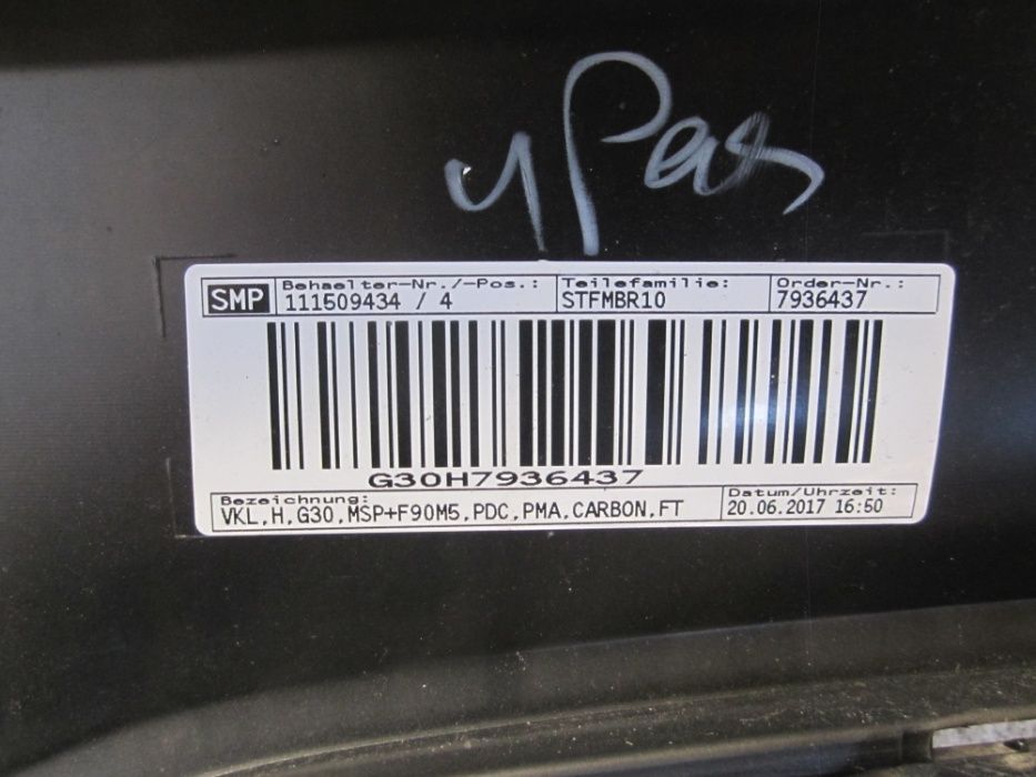 Párachoques Bmw série 5 G30 F90 M5 -- e -- G31 pack M