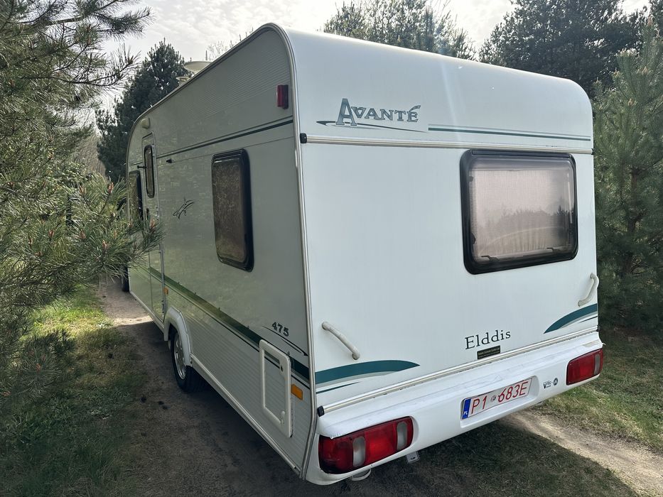 Kemping Elddis  5 osobowy super stan 2003 rok DMC 1180 kg przedsionek