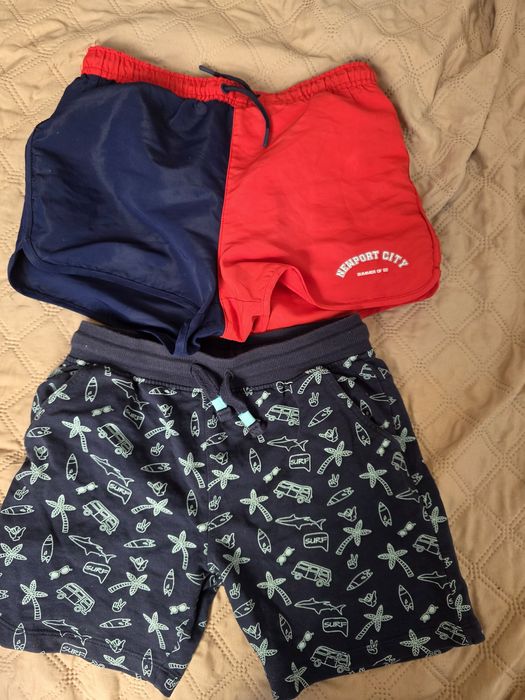 Zestaw 2 par spodenek chłopięcych na lato: ZARA (140) & Fox&Bunny (134)