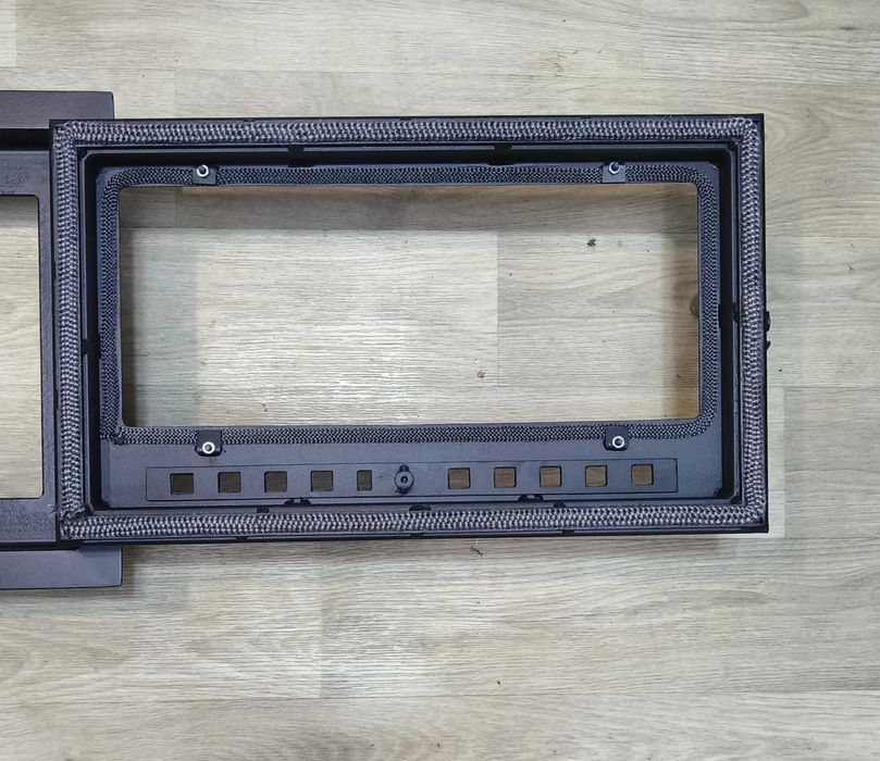 Дверця 35*55см для печі та каміна зі склом, дверца печная каминная