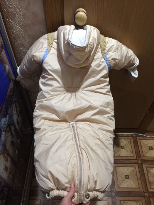 Зимний конверт, комбинезон-трансформер, рост 50-92 см,хватит на 2 зимы