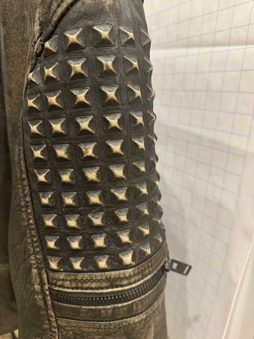 Байкерская кожаная куртка/косуха