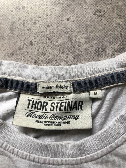 Оригінальна футболка Thor Steinar білого кольору, розміру S-M
