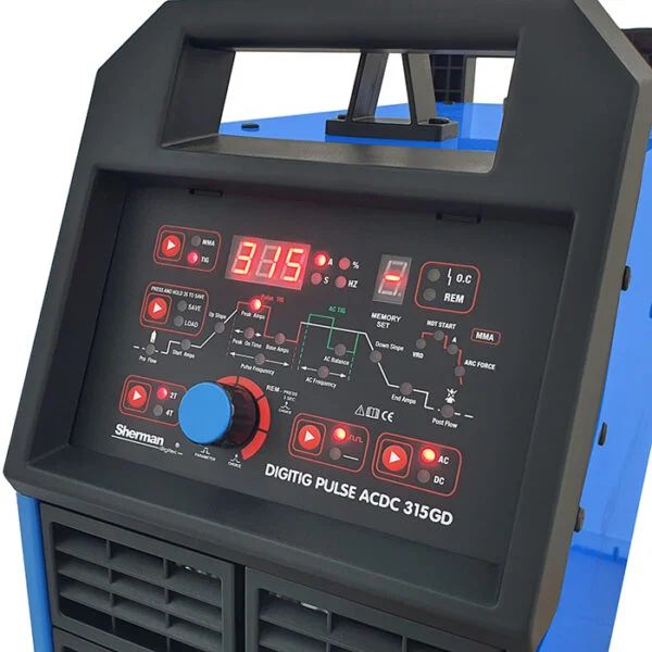 Spawarka TIG Sherman DIGITIG 315GD Pulse AC/DC 315A IGBT HF MMA VRD