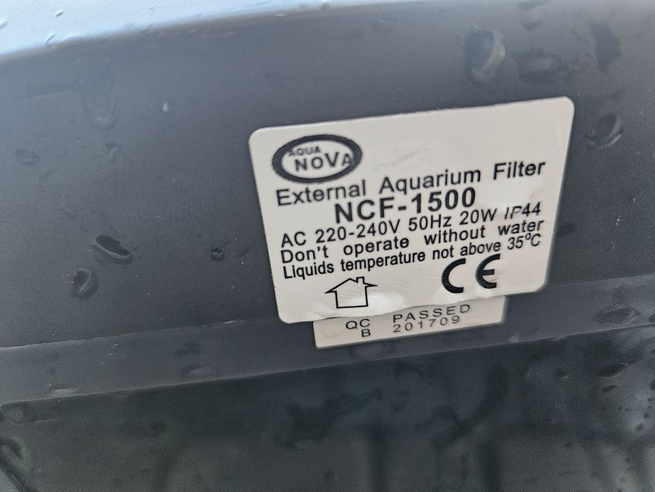 Filtr zewnętrzny do akwarium aqua nova NCF 1500