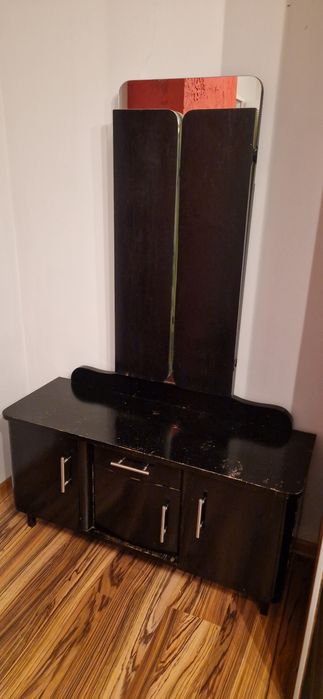 Toaletka drewniana retro PRL
