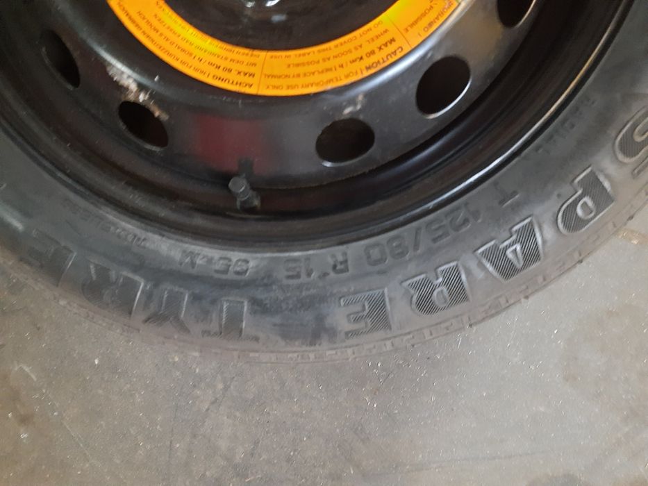 Koło dojazdowe T125/80R15 95M 4x98 ET 35 Pirelli - Fiat