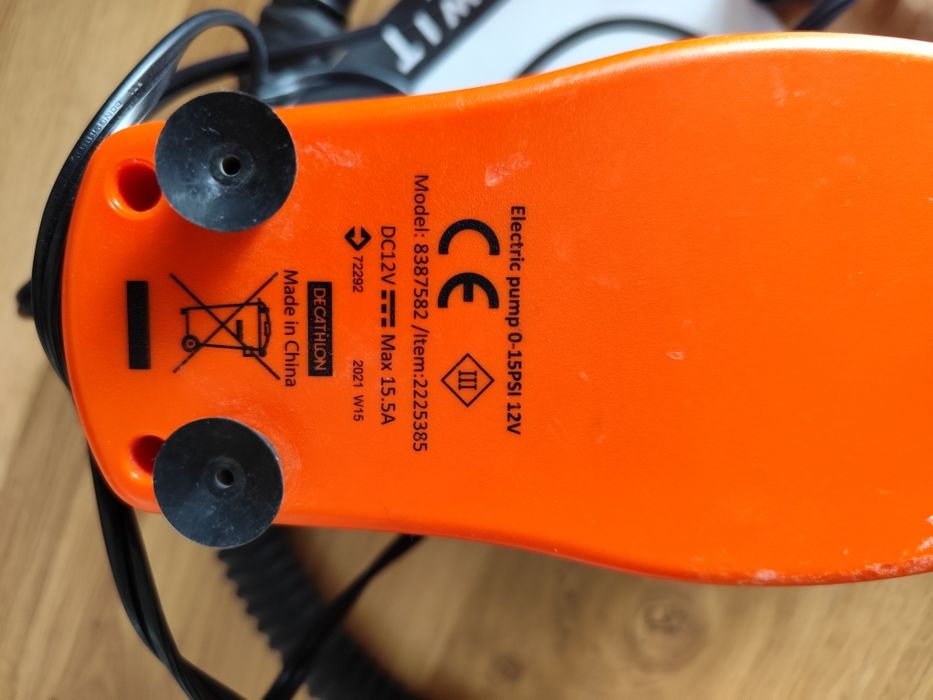 Elektryczna pompka ITIWIT 12V do SUP pontonu kajaka Jak nowa