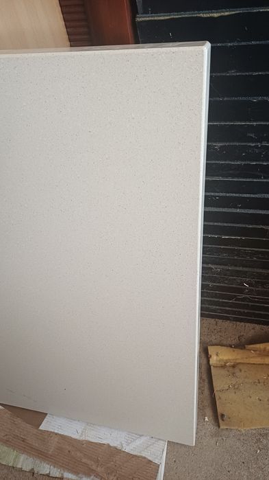 Bancada de pedra Silestone para península ou ilha com moveis