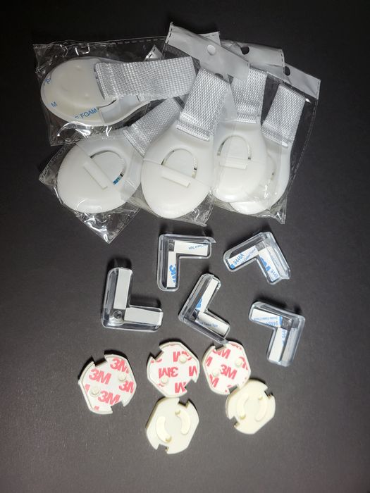 Zabezpieczenie do gniazdka, szafek i narożników