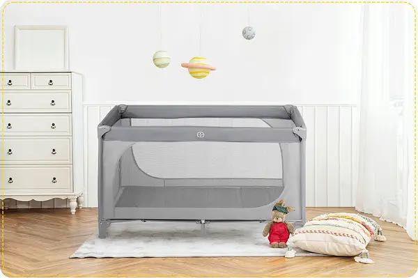 Манеж Rickokids 65x125см світло-сірий (Польша)