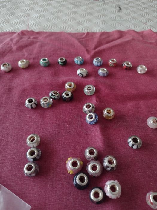 Parts for new bracelets or necklaces with designs.