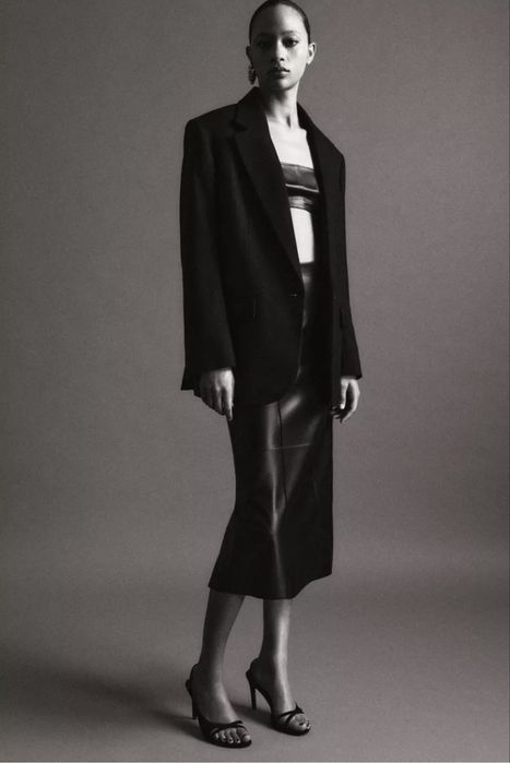 Шкіряна спідниця Zara
