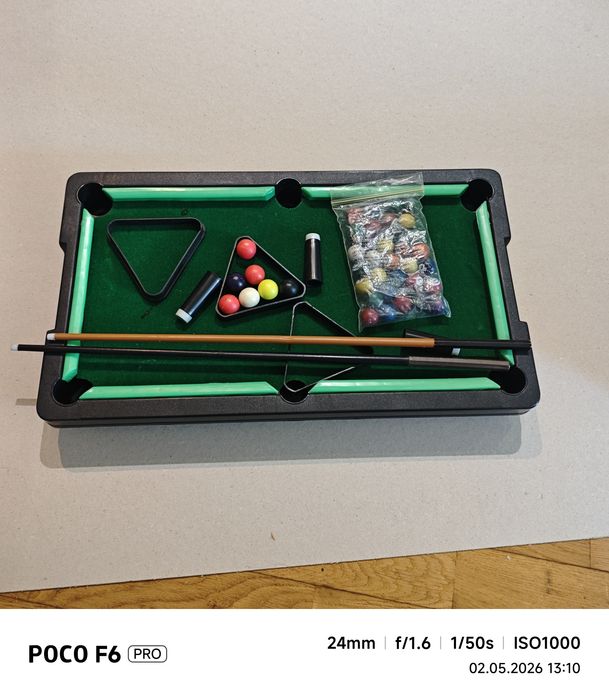 Gra Stołowa Bilard / Snooker dla dzieci - Kompletny zestaw