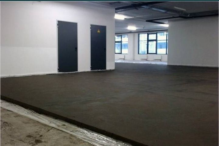 Стяжка підлоги, напівсуха стяжка машинним методом