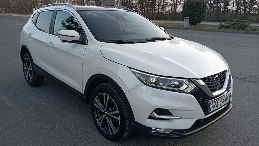 Nissan Qashqai Connect 1.3benzyna Biala Perła ks serwisowa 2 kluczyki kamera360