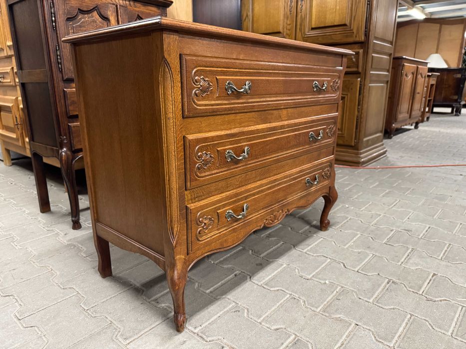 Komoda drewniana w stylu ludwikowskim komoda Ludwik komoda dębowa