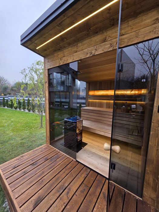 Sauna „polka +’’ opalna drewen 6 osobowa