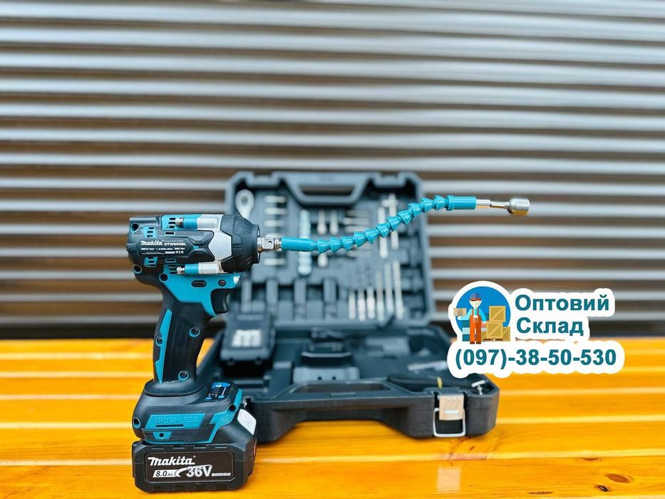 Акумуляторний Гайковерт Makita DTW500 Винтоверт з набором інструментів