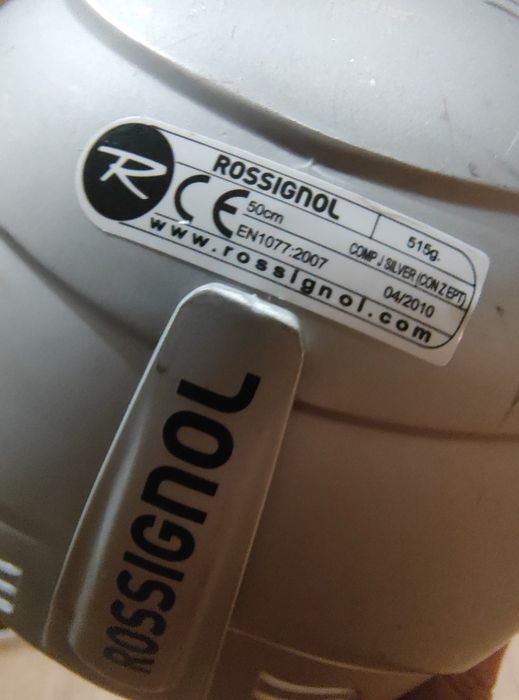 Kask narciarski dziecięcy Rossignol 50cm srebrny