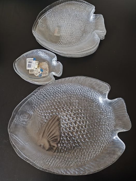 Conjunto de pratos peixe vintage