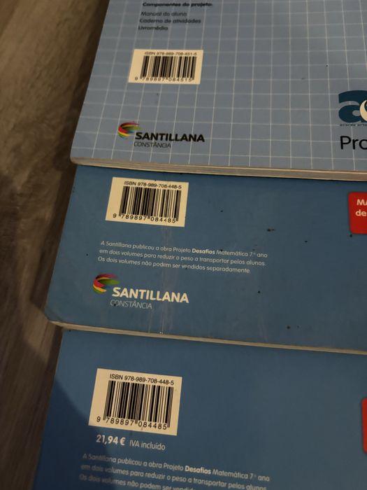 Vendo manuais e cadernos de atividade do 7 ano