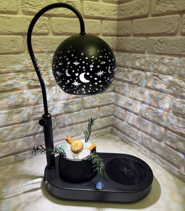 Лампа Sky Місячне світло з бездротов зарядкою bluetooth колонк аромад