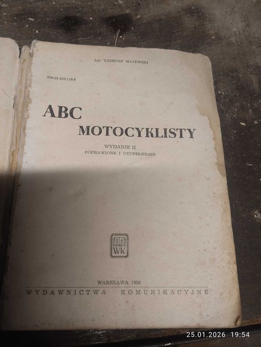 Książka motocyklowa ,, ABC kierowcy motocykla ,,