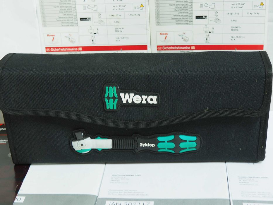 Zestaw kluczy nasadowych WERA 8100 SC 9 Zyklop 1/2'' grzechotka 28szt