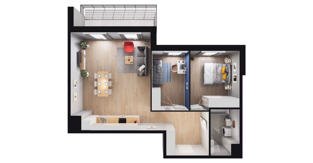 3-pokojowe mieszkanie 72m2 + balkon Bezpośrednio