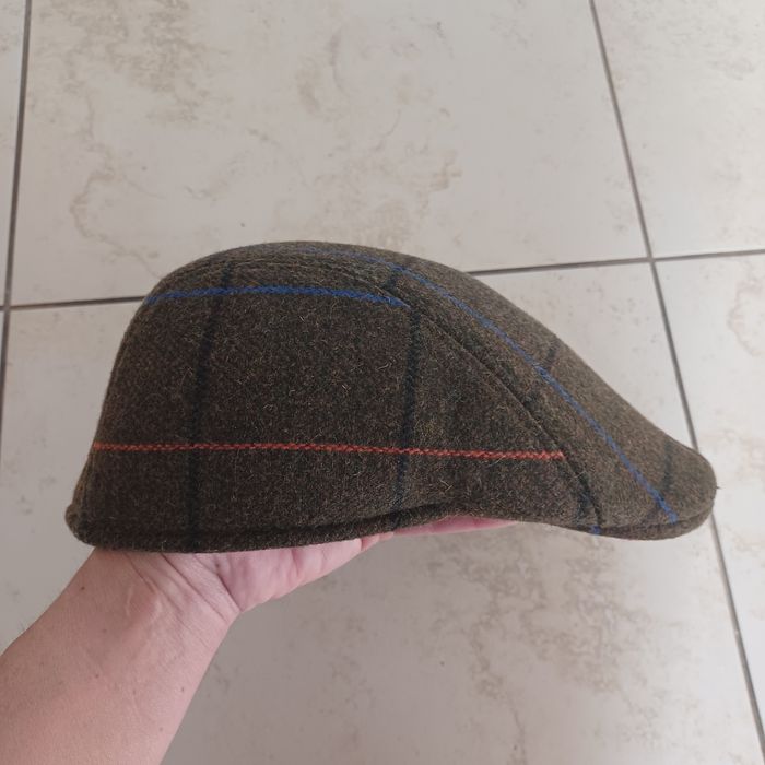 Kaszkiet zimowy wełniany jak nowy 59 cm