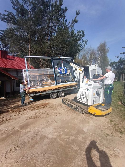 Mini żuraw dźwig pająk, manipulator do szyb/ okien i nie tylko.