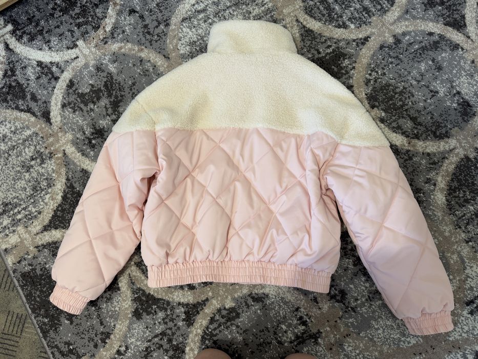 Куртка шерпа весняна рожева жіноча М-Л