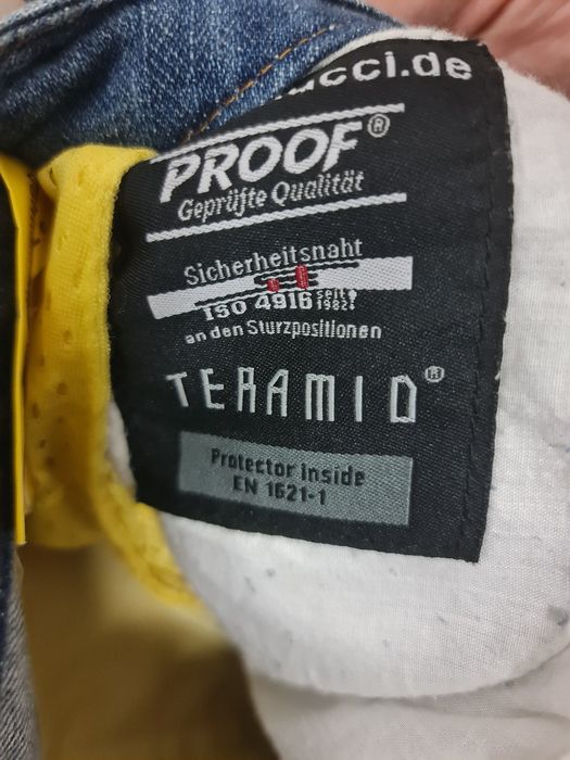 Spodnie motocyklowe Damskie Jeansy Vanucci rozm. 34 kevlar