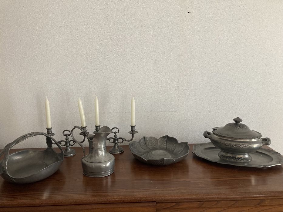 Servico completo em estanho - antiguidade