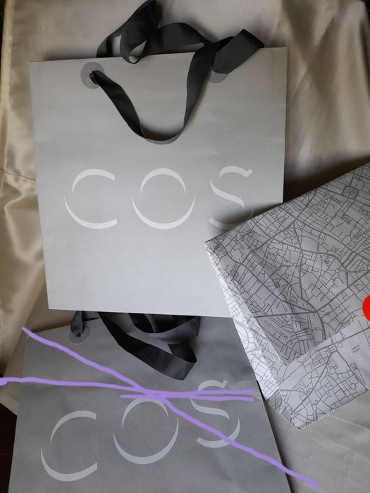 Пакет COS, Vero moda, Benetton,брендовая упаковка,декор